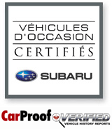 Subaru Rive-Sud, Subaru certifiées par Carproof